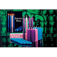 Advent Candle Set, 1-1/2" x 12", Stearine SKU 82132004